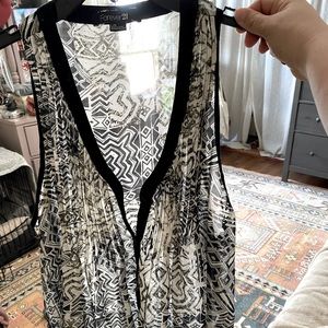 Chiffon printed top